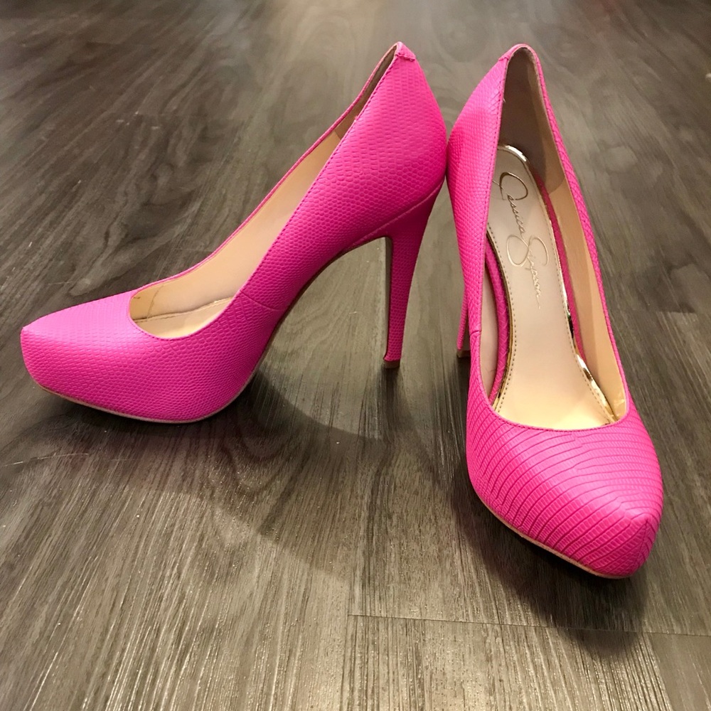 Jessica Simpson ultra pink heels